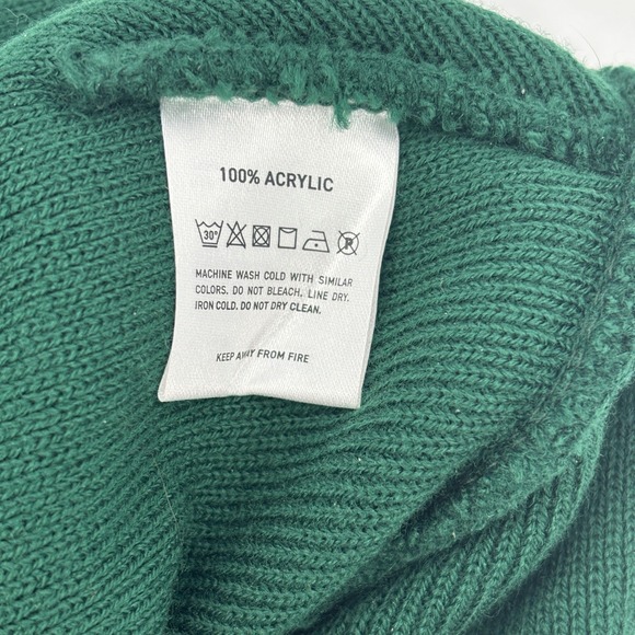 Jameson Irish Whiskey Green Knit Beanie Hat Logo Cuff Acrylic One Size - Picture 5 of 5